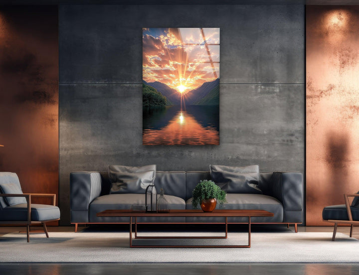 Sunset and Morning Light Glass Wall Art large glass photo prints, glass wall photos
