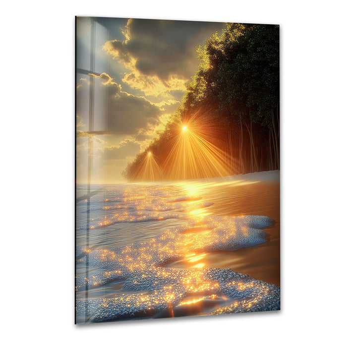 Tropical Sunset and Morning Light Glass Wall Art art glass wall art, glass wall art pictures
