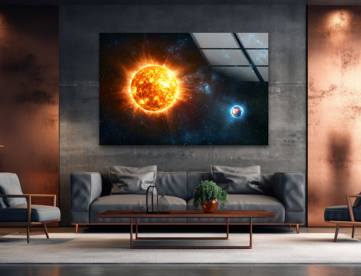 Space paintings blending artistic creativity with realistic astronomical elements for a unique look
