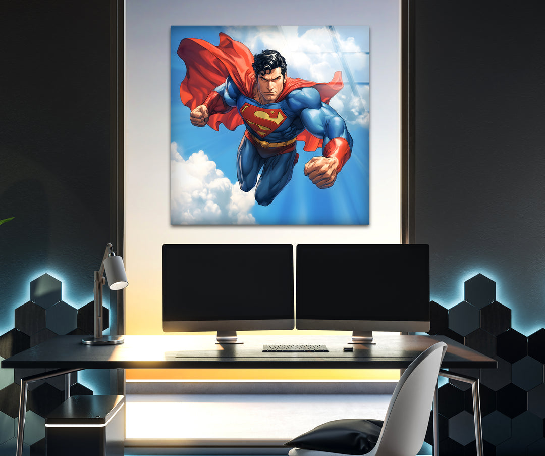 Striking superheroes art perfect for fans, blending iconic imagery with artistic flair