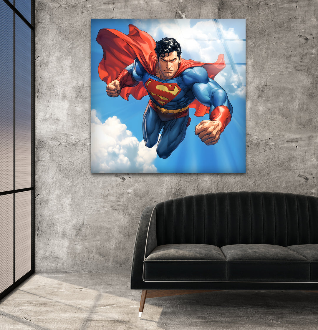 Eye-catching superheroes artwork designed to bring excitement and dynamic energy to any room
