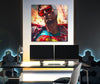 Cool Superman Glass Wall Art, custom glass pictures, glass art prints
