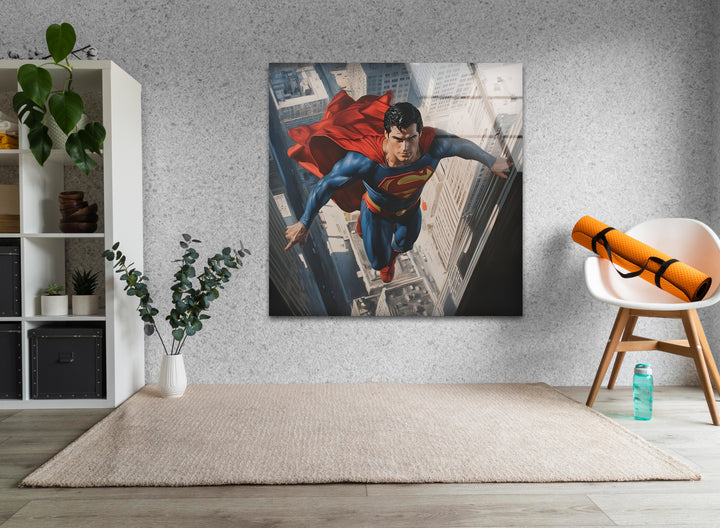 Superheroes art showcasing iconic characters brought to life with bold and vibrant designs
