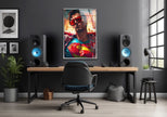 Cool Superman Glass Wall Art, large glass photo prints, glass wall photos