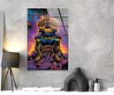 Marvel Thanos Glass Wall Art, picture on glass wall art, photos printed on glass