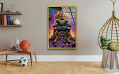 Marvel Thanos Glass Wall Art, glass image printing, glass prints from photos