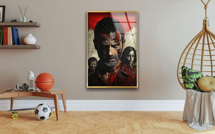 The Walking Dead Portrait Glass Wall Art glass image printing, glass prints from photos
