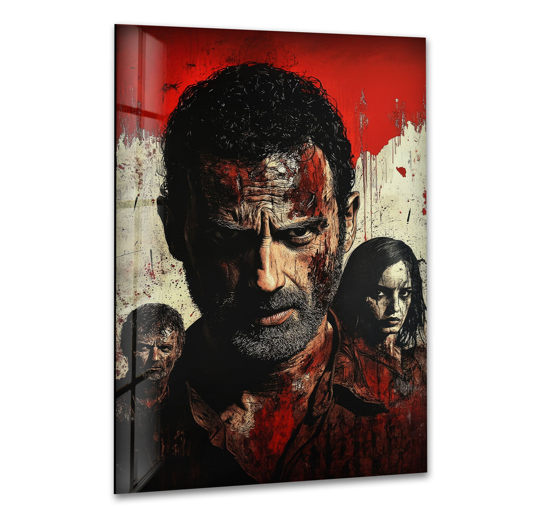 The Walking Dead Portrait Glass Wall Art art glass wall art, glass wall art pictures
