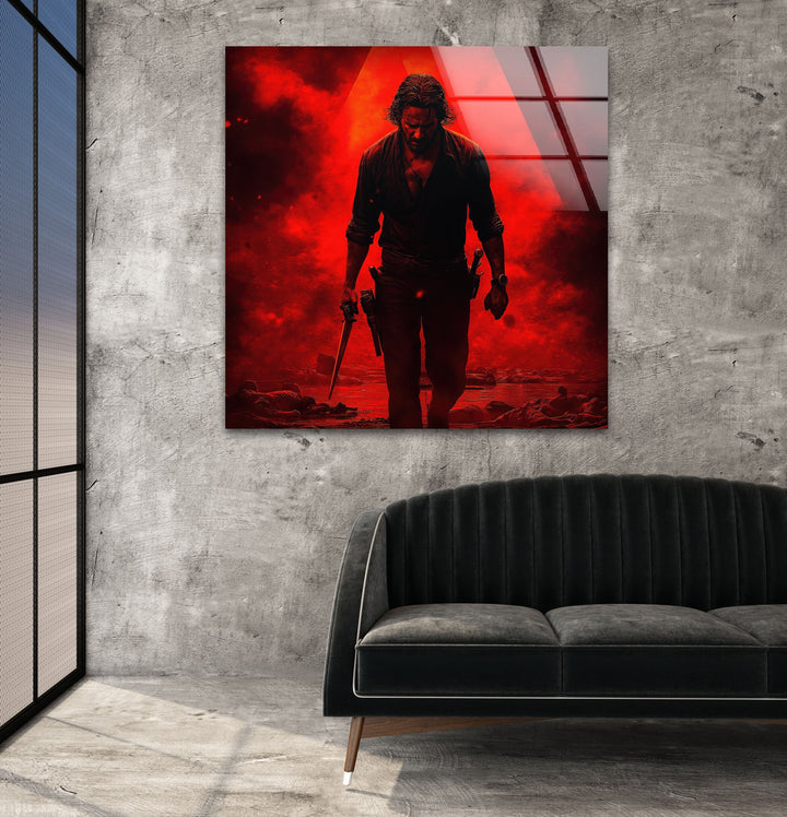 The Walking Dead Rick Grimes Glass Wall Art glass photo prints, glass picture prints
