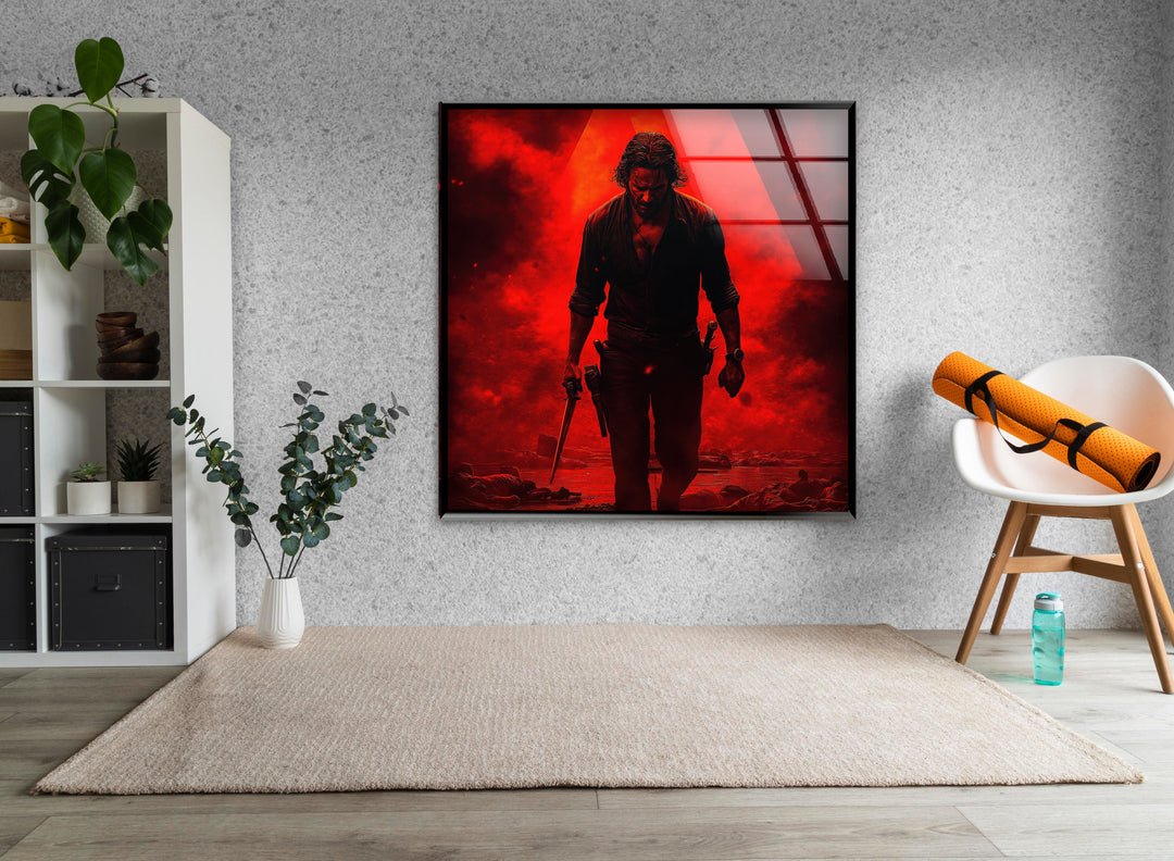 The Walking Dead Rick Grimes Glass Wall Art glass image printing, glass prints from photos
