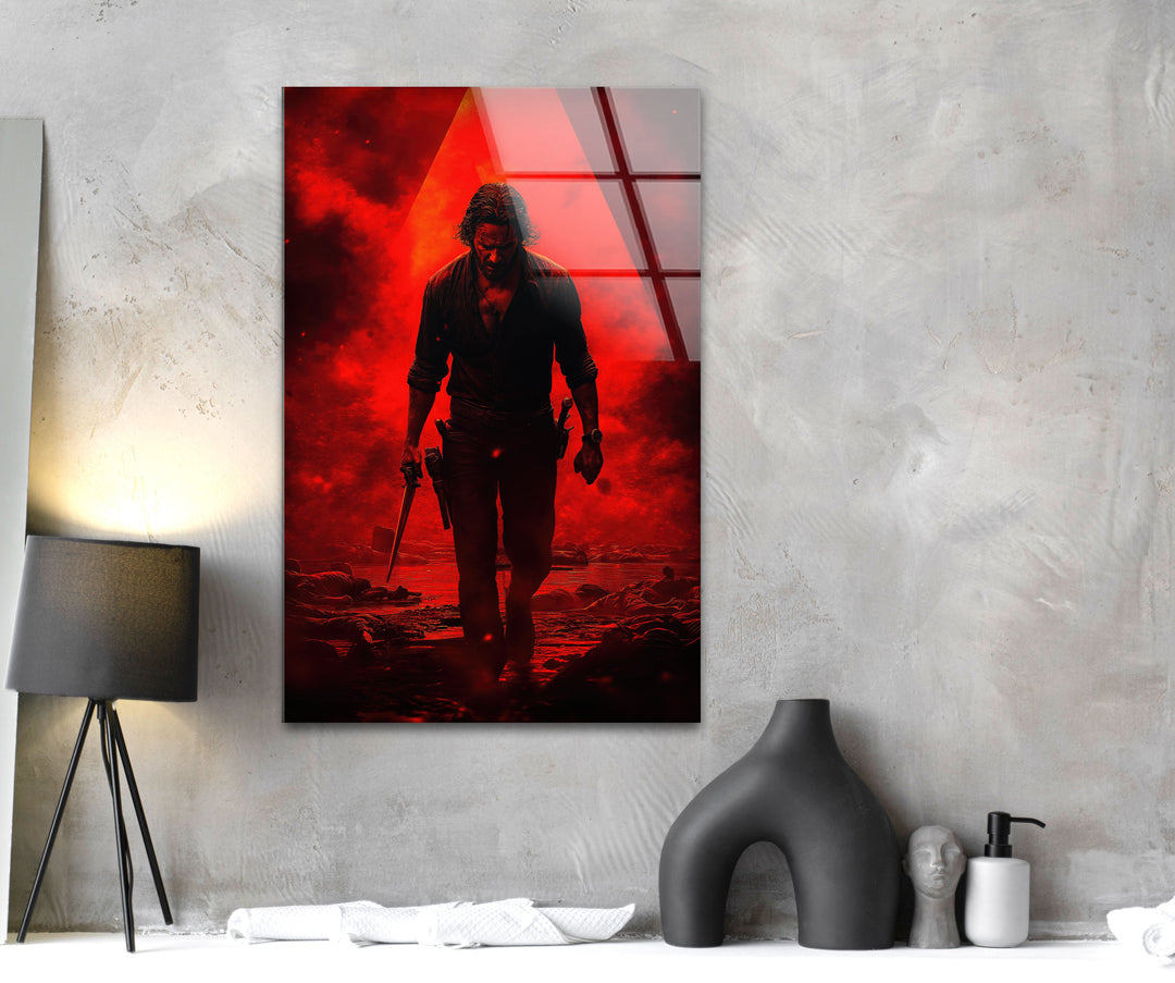 The Walking Dead Rick Grimes Glass Wall Art large glass photo prints, glass wall photos
