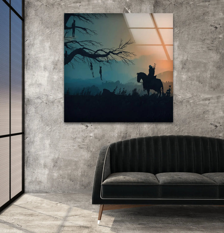 The Witcher Glass Wall Art photo print on glass, prints on glass wall art
