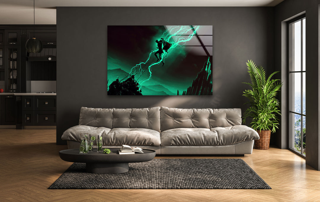 Thor Ragnarok Tempered Glass Wall Art for Living