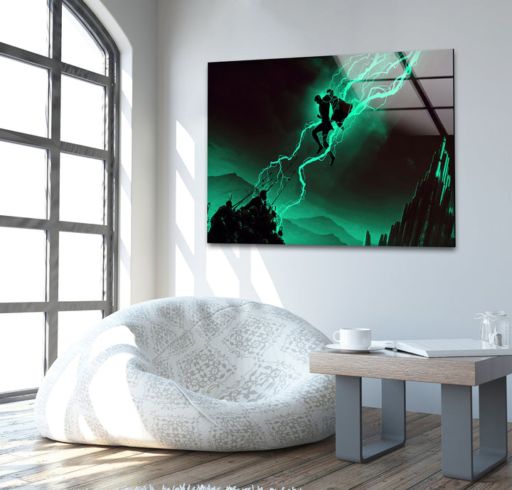 Thor Ragnarok Glass Wall Art