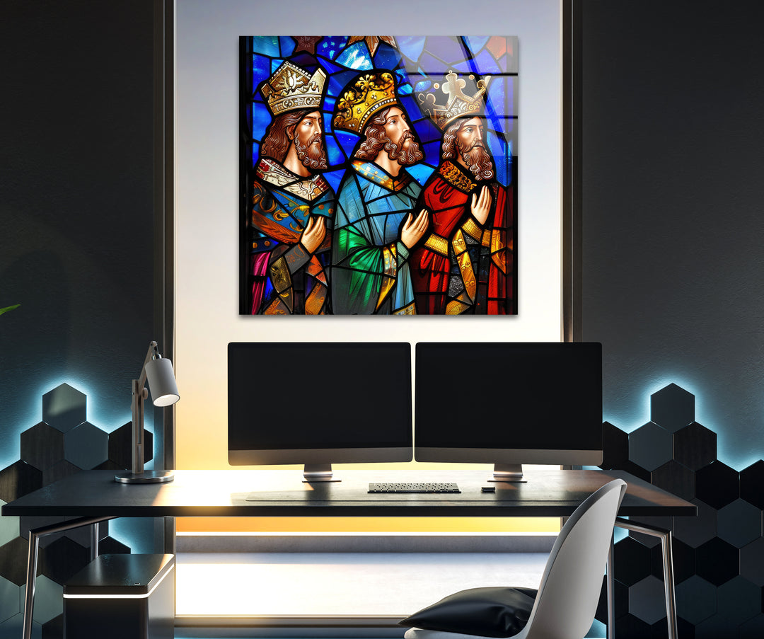 Three Kings Cool Abstract Art & Glass Art Prints