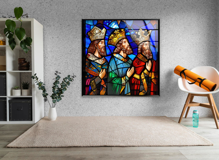 Three Kings Glass Art Painting & Cool Home Decor