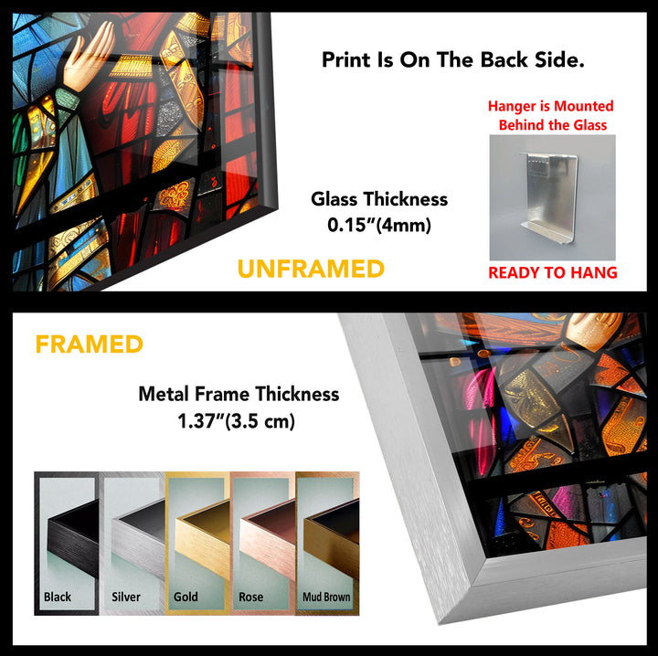 Three Kings Stained Tempered Glass Wall Art - MyPhotoStation