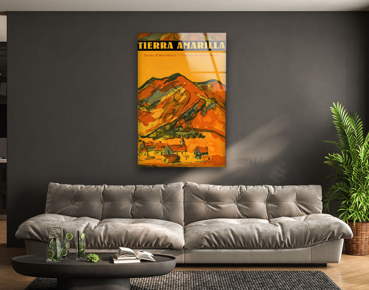 Tierra Amarilla Book Cover Modern Glass Art & Cool Wall Art