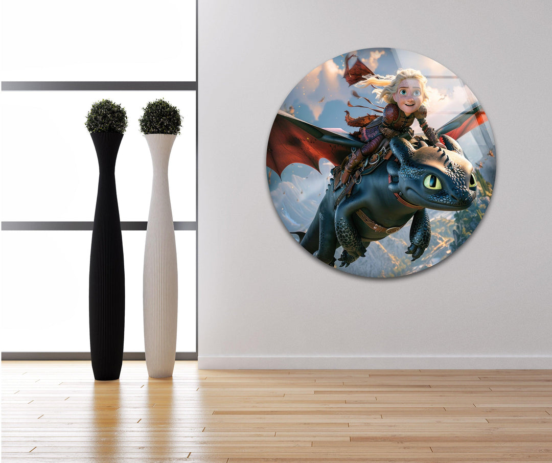 How to Train Your Dragon Glass Wall Art, glass pictures for Wall, glass prints wall art