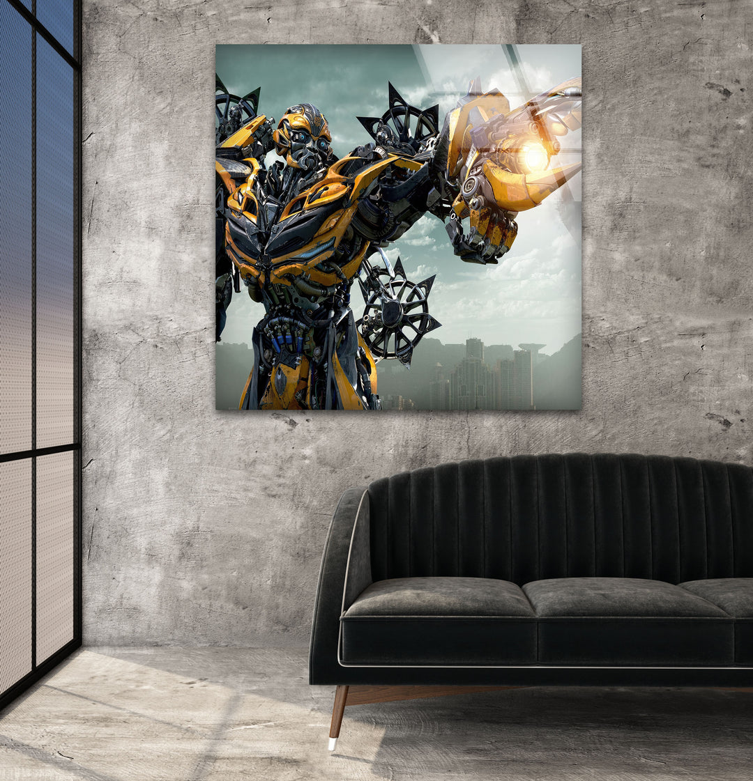 Transformers Bumblebee Photographs on Glass Prints