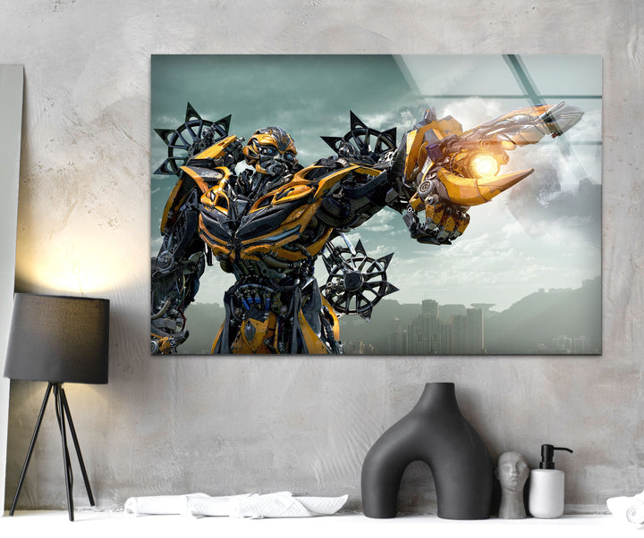 Bumblebee Glass Print Wall Art Pieces