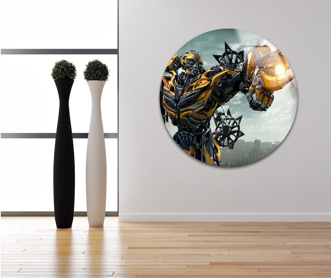 Transformers Bumblebee Photo on Glass Home Decor