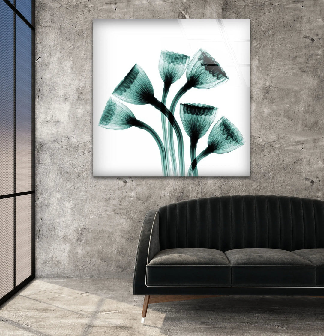 Albert Koetsier Lotus Seedheads Glass Wall Art, glass pictures for Wall, glass prints wall art