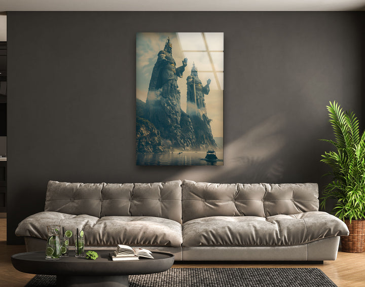 Two Giant Crusader Cool Wall Art & Glass Wall Decor