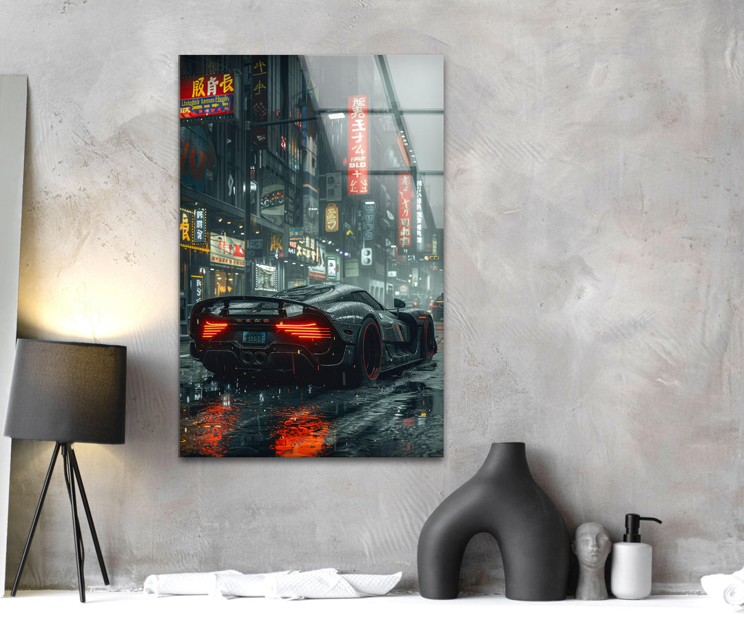 Ultra Realistic City View Glass Art Painting & Cool Home Decor