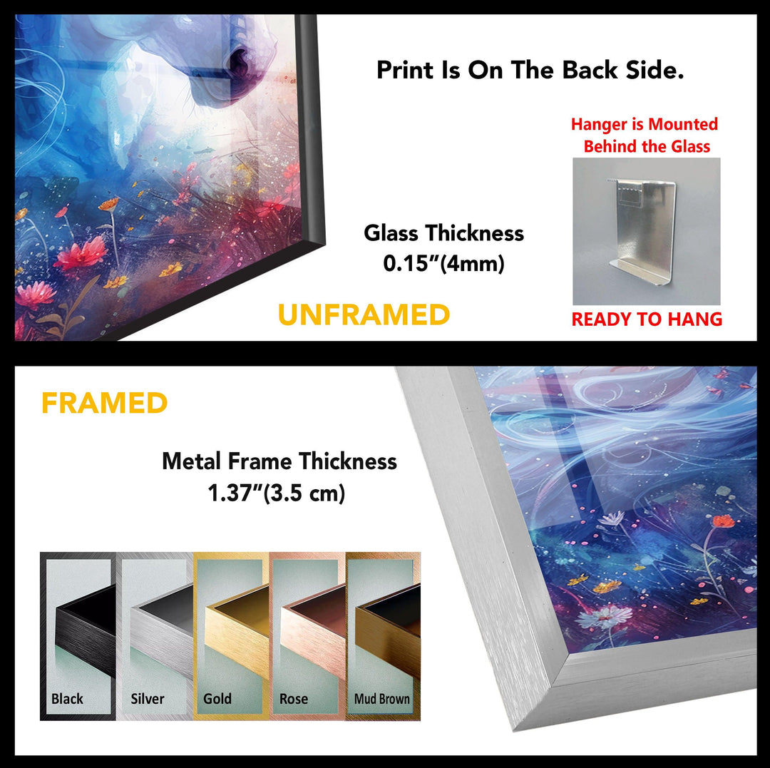 Unicorn Tempered Glass Wall Art - MyPhotoStation