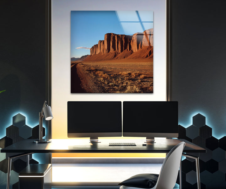 Utah Mountains Glass Wall Art Glass Printing Wall Art, Print photos on glass
