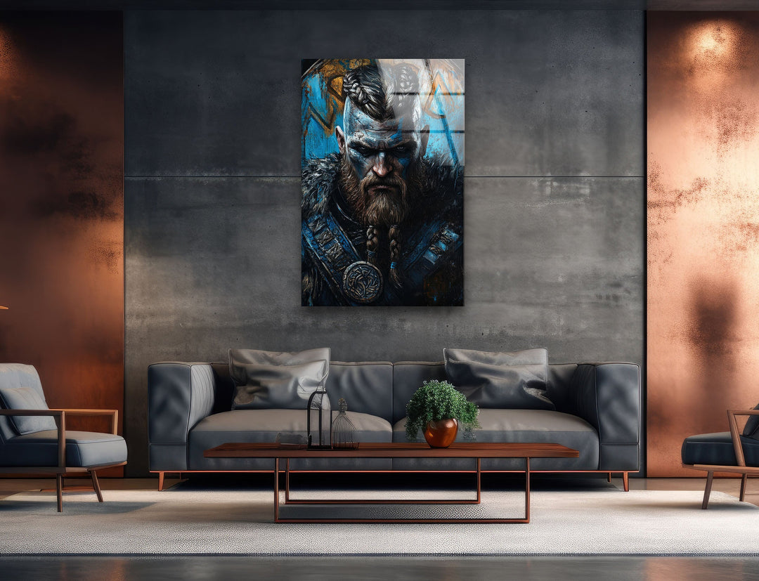 Vikings Valhalla Paint Glass Wall Art glass image printing, glass prints from photos
