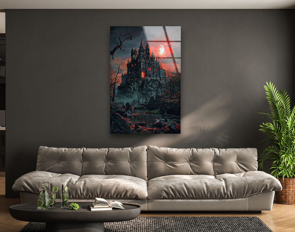 Vampires Sinister Glass Wall Art picture on glass wall art, photos printed on glass
