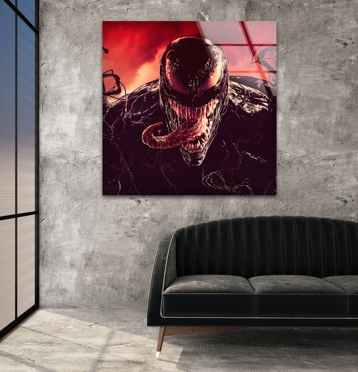 Marvel Venom Glass Wall Art