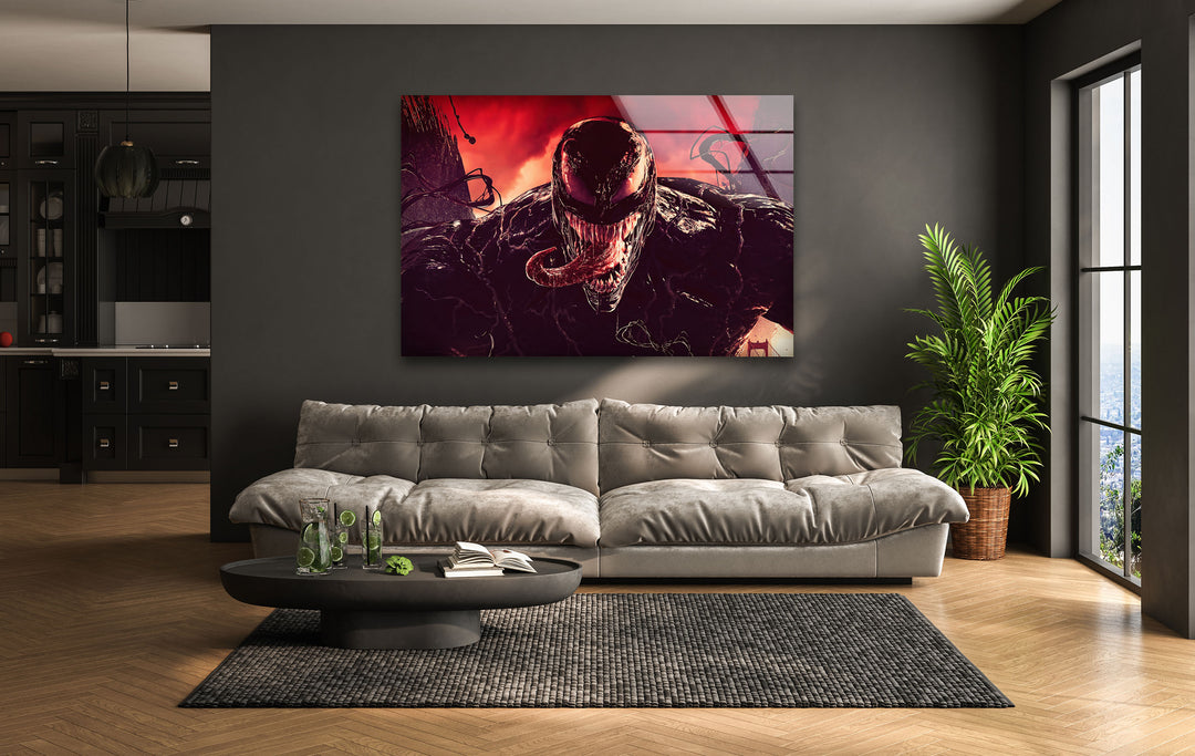 Marvel Venom Glass Wall Art