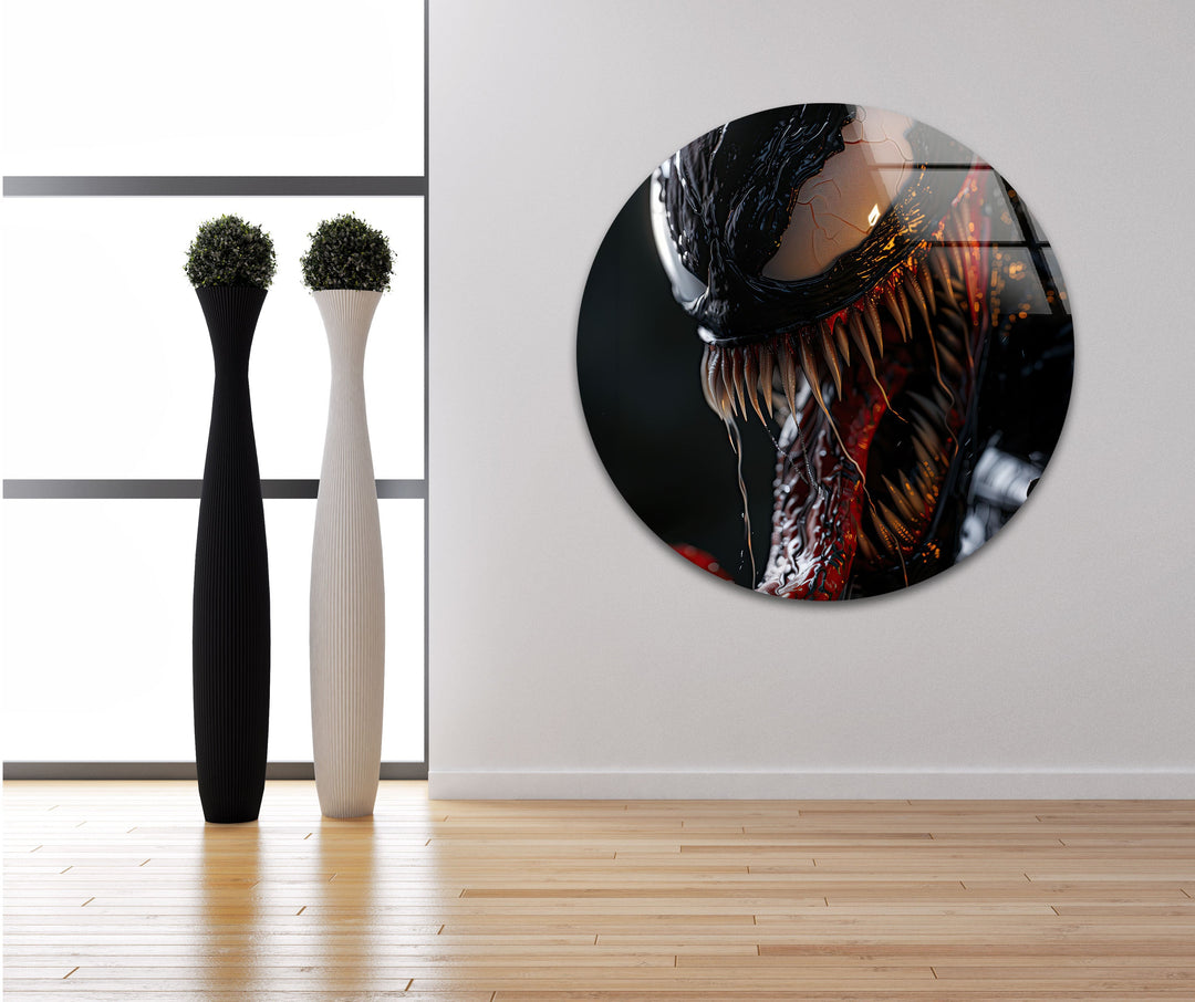 Venom Screaming Glass Wall Art art glass wall art, glass wall art pictures
