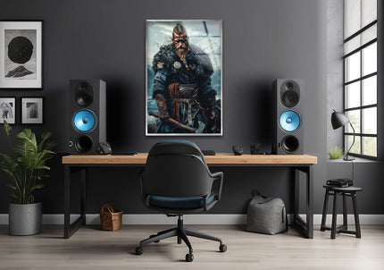 Vikings Ragnar Glass Wall Art