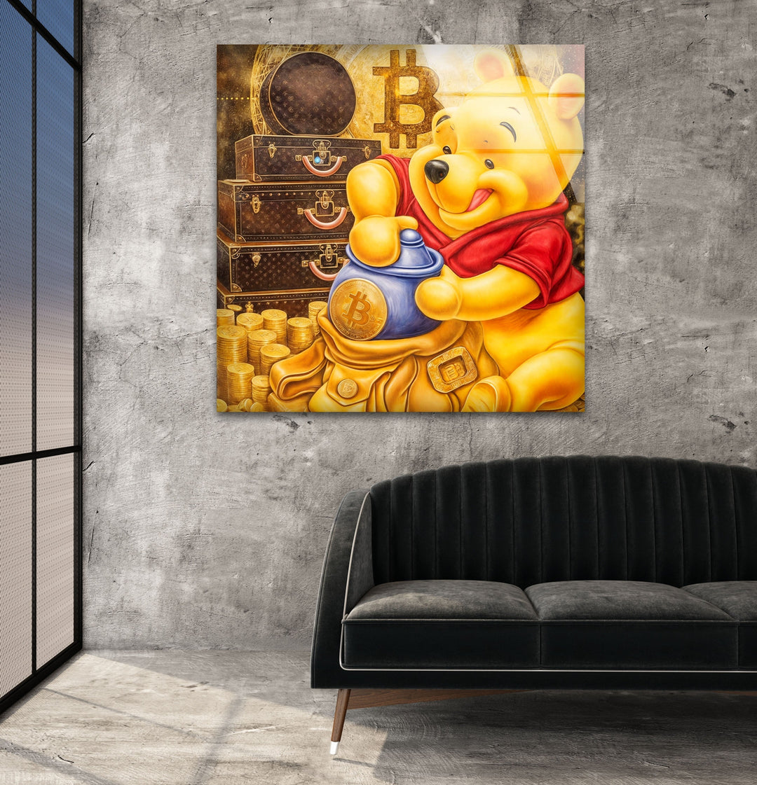 Winnie The Pooh Glass Wall Art art glass wall art, glass wall art pictures
