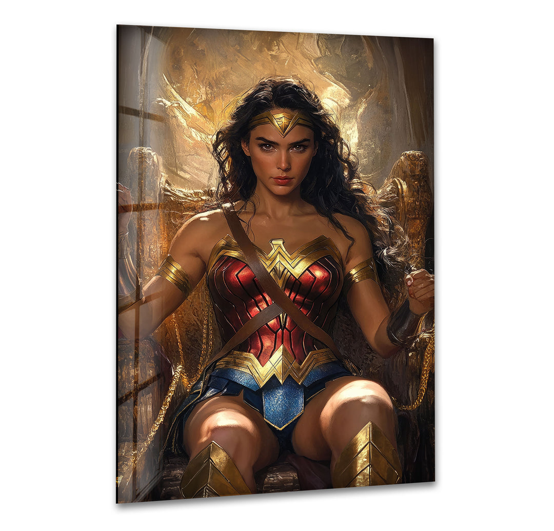 Beauty Wonder Woman Art Glass Wall Art art glass wall art, glass wall art pictures
