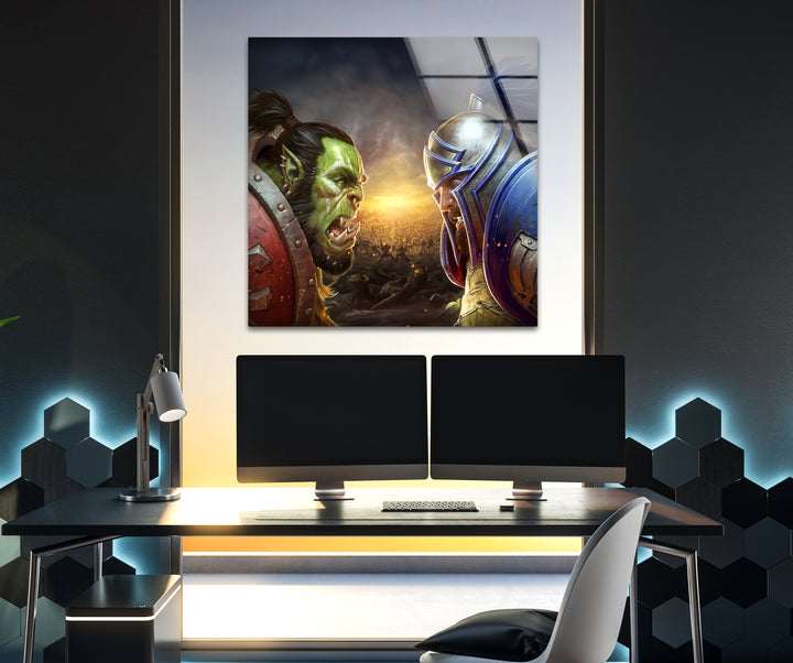 Video game art prints highlighting epic moments and characters from legendary gaming franchises
