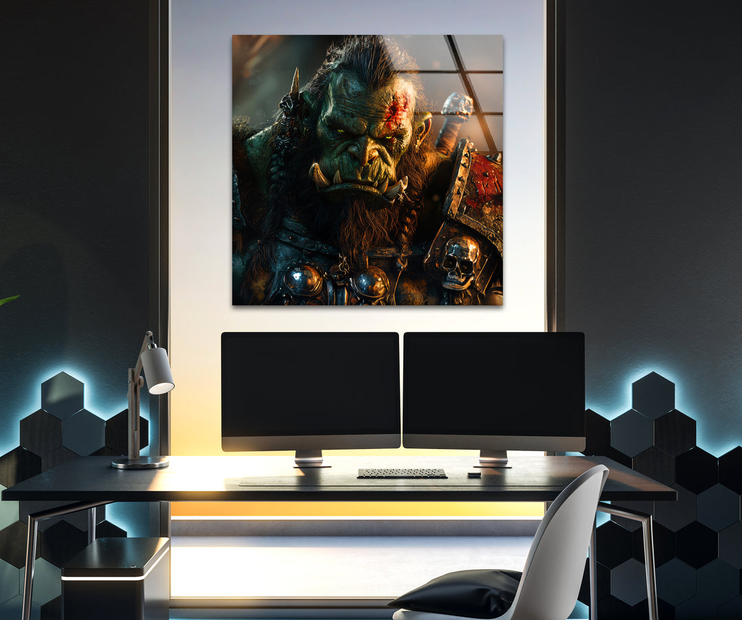 Gaming decor that combines bold colors and intricate artwork to celebrate gamer culture
