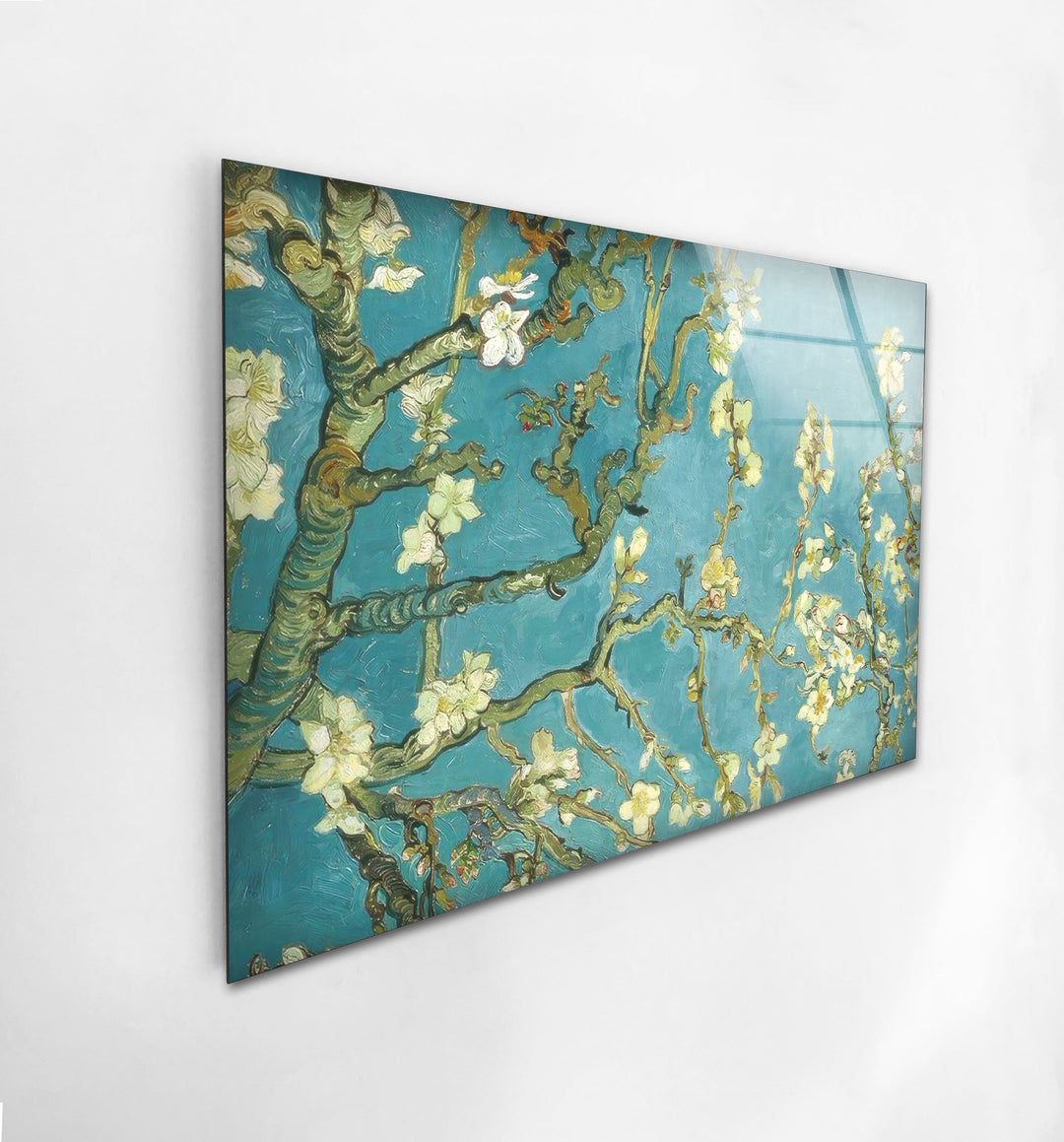 Van Gogh - Almond Blossom Glass Wall Art, glass pictures for Wall, glass prints wall art