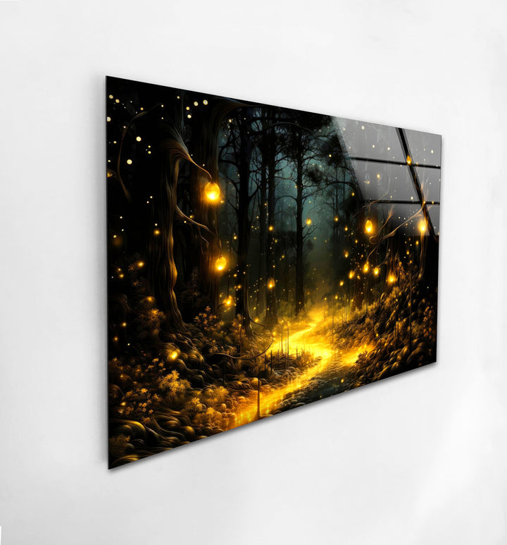 Light In The Forest Glass Wall Art Glass Printing Wall Art, Print photos on glass