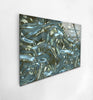 Shiny Blue Waves Glass Wall Art, Tempered Glass Wall Art, Glass Printing Wall Art