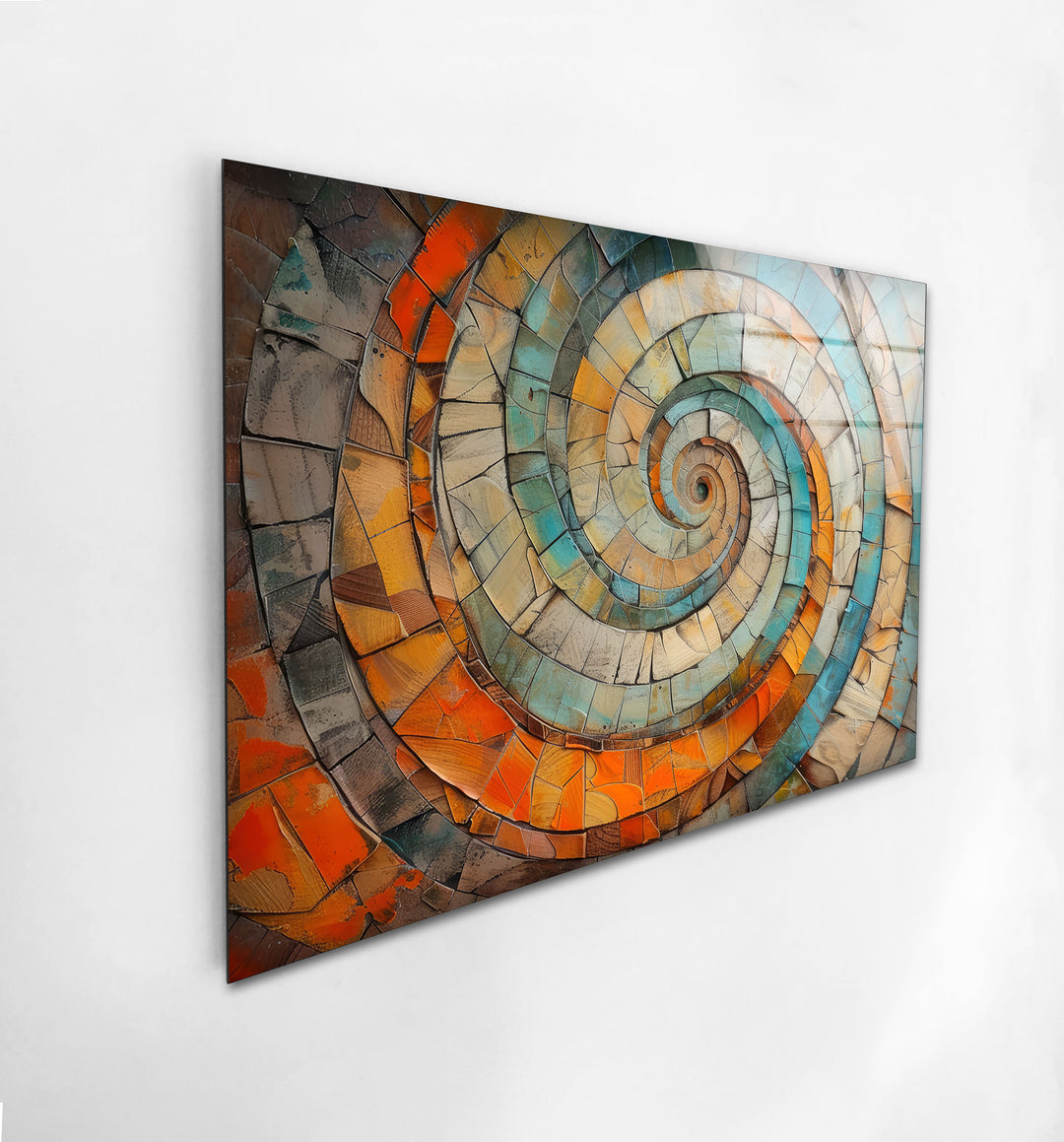 Wood Spiral Glass Wall Art art glass wall art, glass wall art pictures