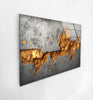 Abstract Rusty Metal Glass Wall Art