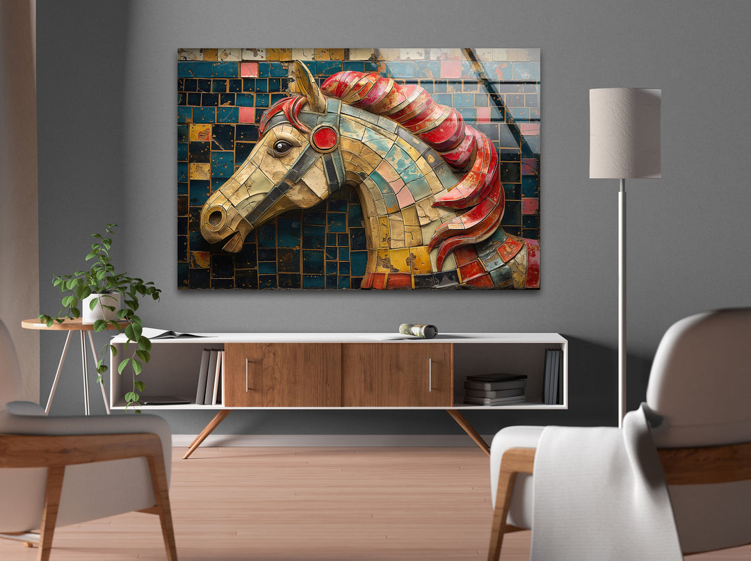 Horse Tempered Glass Wall Art - MyPhotoStation