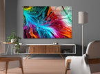 Abstract Colorful Glass Wall Art, print on glass, glass printed photos