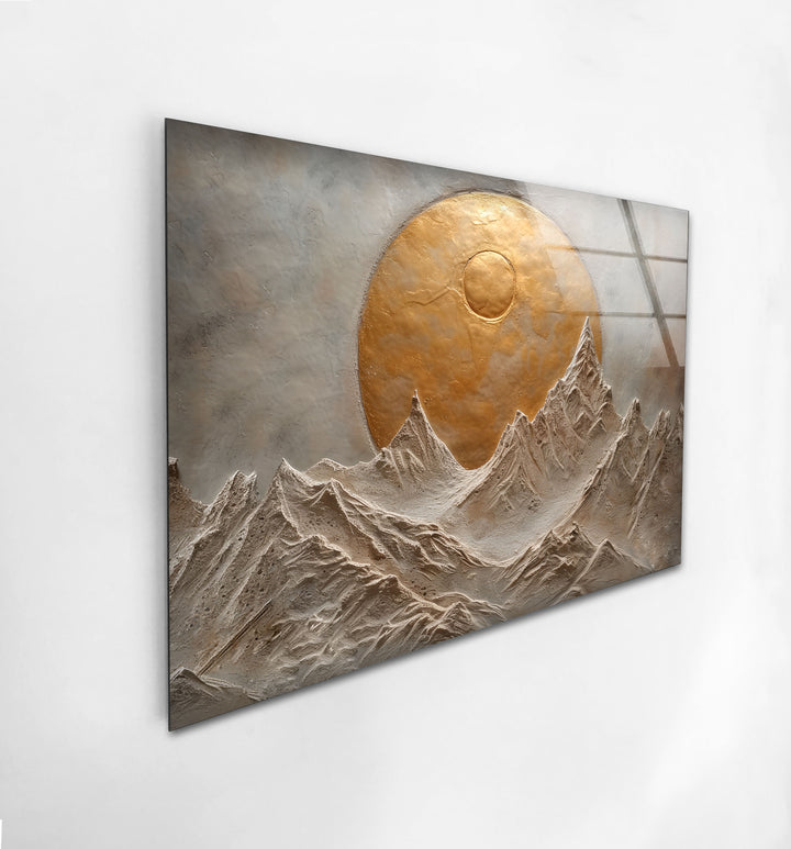 Sunset Painting Cool Wall Art & Glass Wall Decor