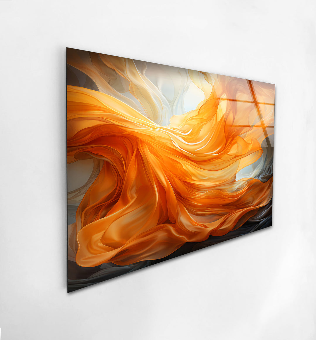 Vibrant Abstract Glass Wall Art Decor